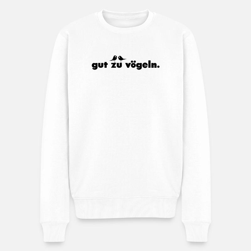 gut zu vögeln. - Männer Premium Bio Pullover - Weiß