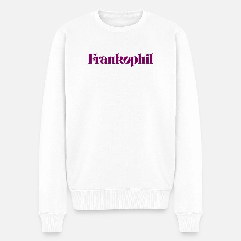 Frankophil France - Männer Premium Bio Pullover - Weiß