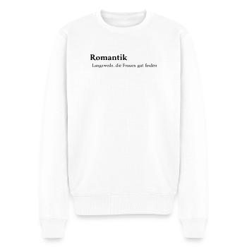 Romantik Definition - Männer Premium Bio Pullover - Weiß - Vorne - Thijin (182cm)