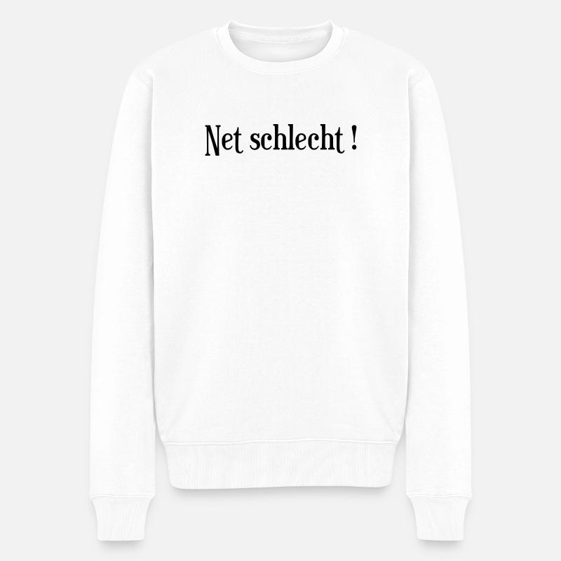 Net_schlecht_logo - Pull Premium bio Homme - blanc