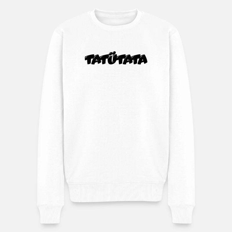 Tatuetata_logo - Pull Premium bio Homme - blanc