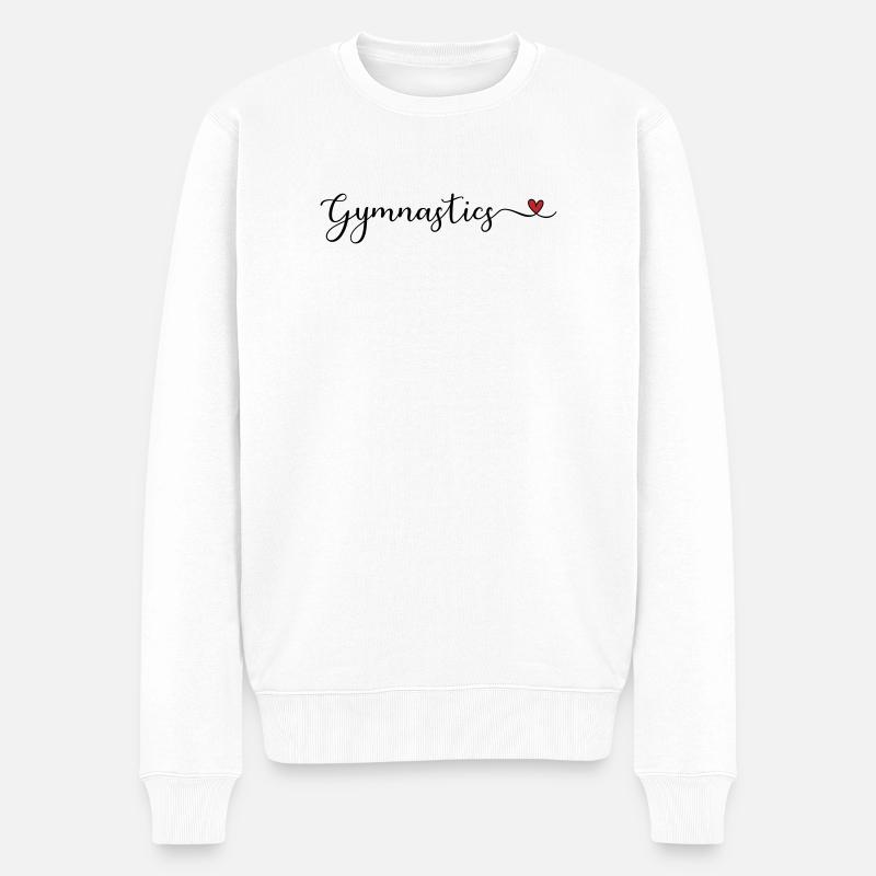 Gymnastik - Männer Premium Bio Pullover - Weiß