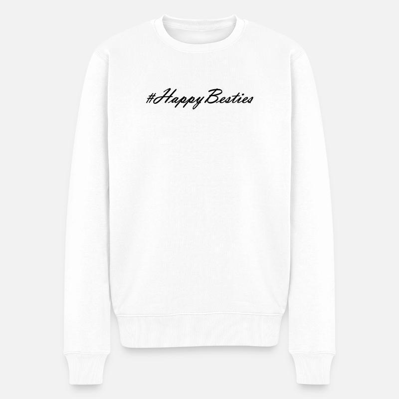 Les joyeux besties - Pull Premium bio Homme - blanc