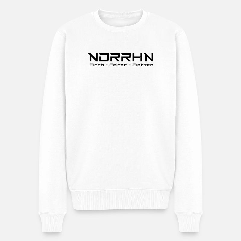 NDRRHN - Männer Premium Bio Pullover - Weiß