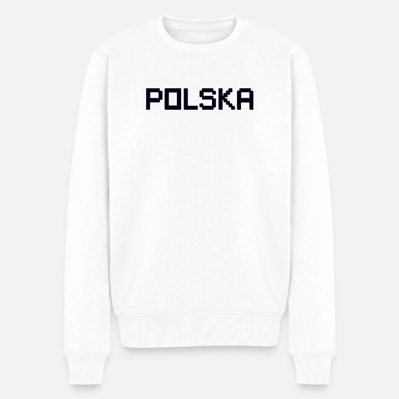 POLSKA, Pologne - Pull Premium bio Homme - blanc