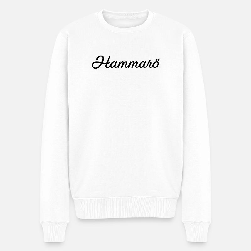 Hammarö schwarz - Männer Premium Bio Pullover - Weiß