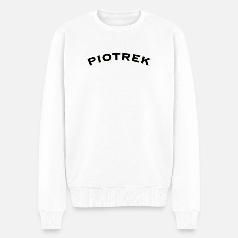 Piotrek  - Männer Premium Bio Pullover - Weiß