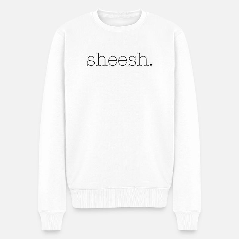  - Männer Premium Bio Pullover - Weiß