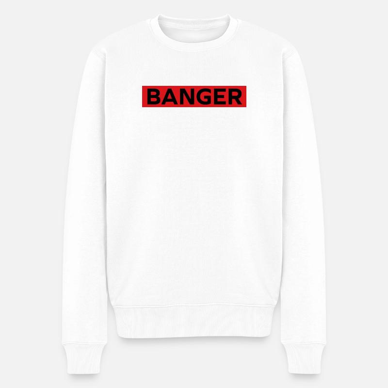 Banger - Pull Premium bio Homme - blanc