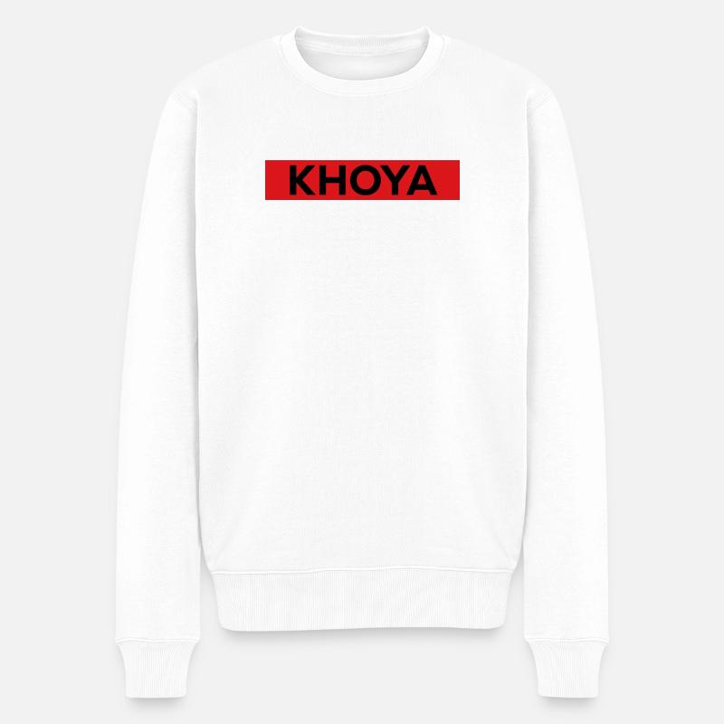 Choja - Männer Premium Bio Pullover - Weiß