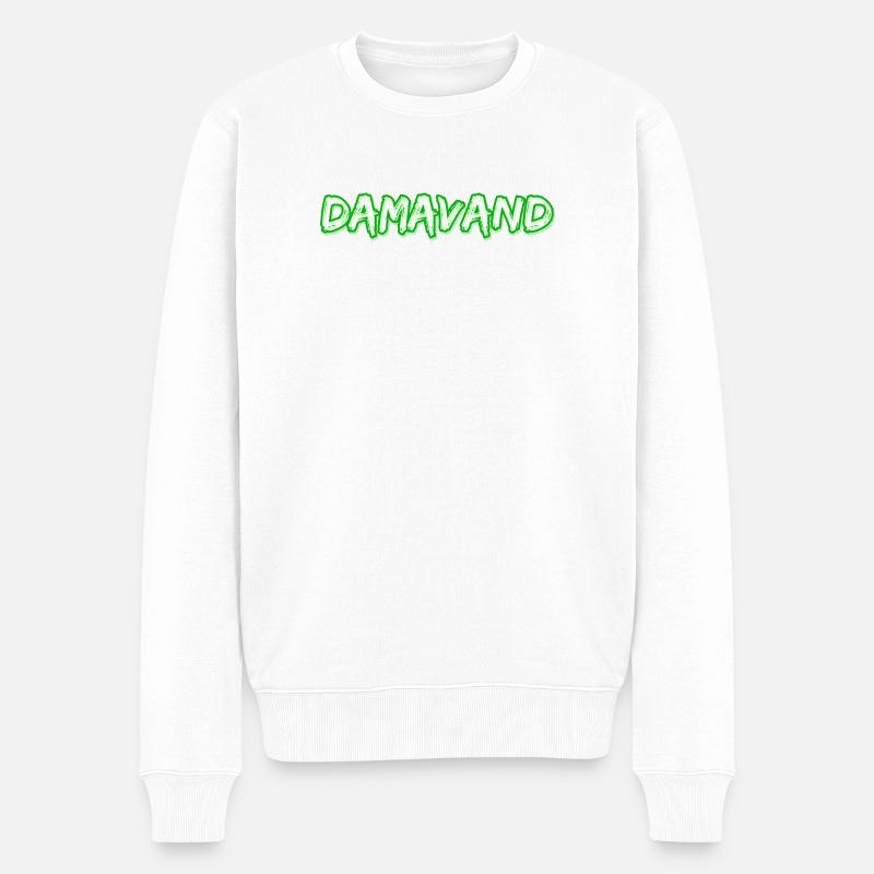 Damavand - Männer Premium Bio Pullover - Weiß