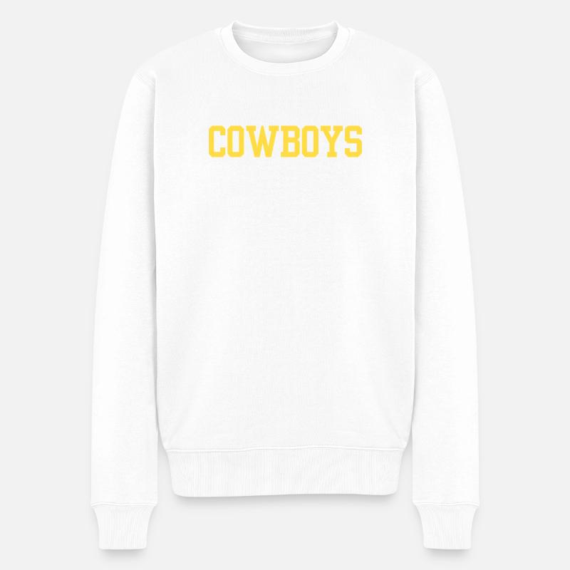 Cowboys - Pull Premium bio Homme - blanc