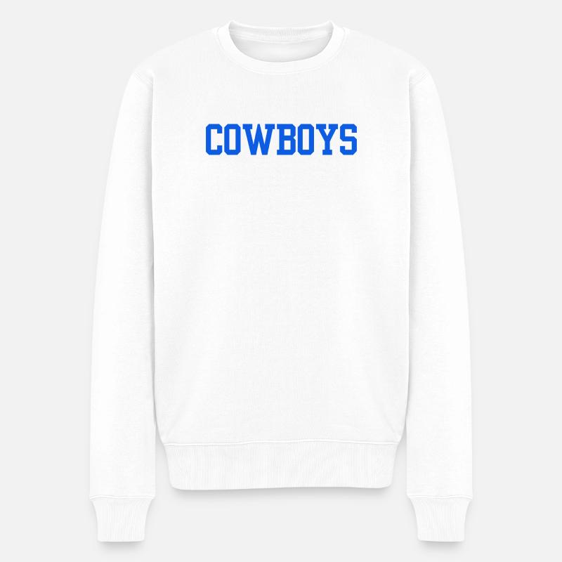 Cowboys - Pull Premium bio Homme - blanc