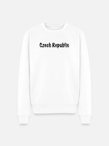 Czech Republic - Männer Premium Bio Pullover - Weiß
