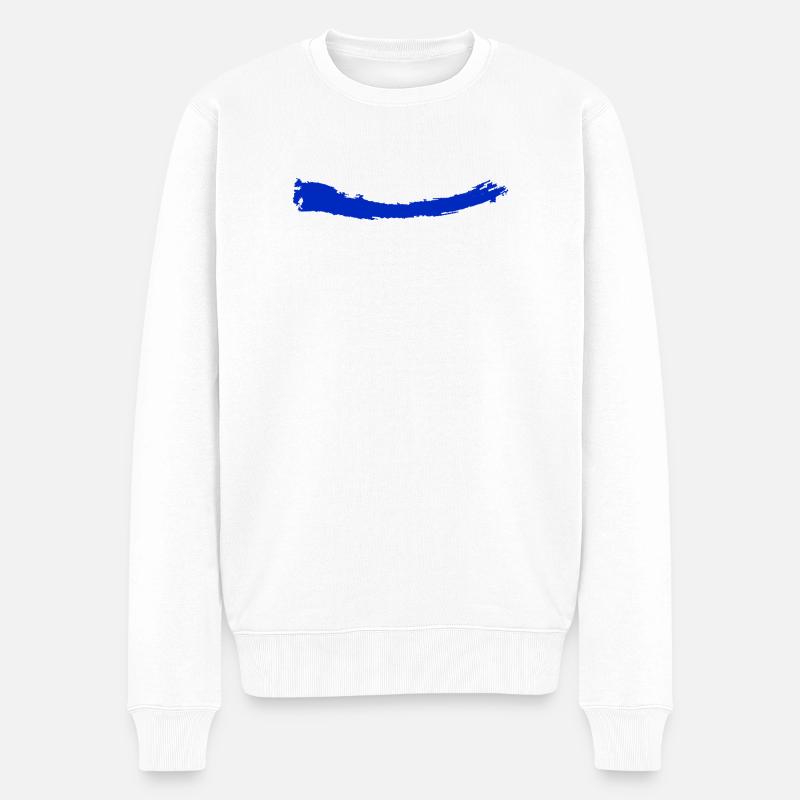 Brosser | Brosser | bleu clair - Pull Premium bio Homme - blanc