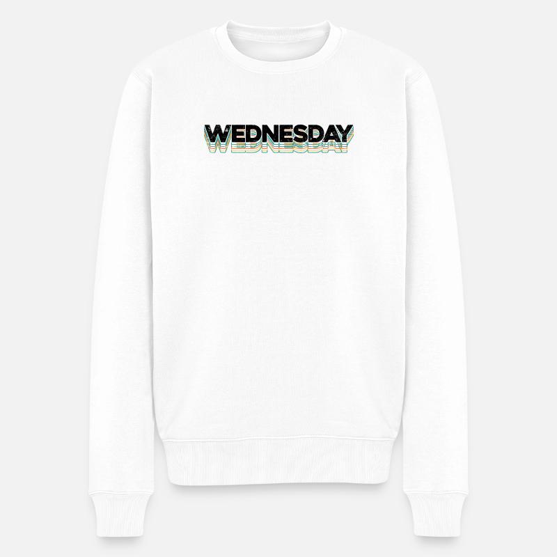 Mercredi - Pull Premium bio Homme - blanc