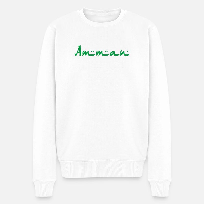 Amman - Pull Premium bio Homme - blanc