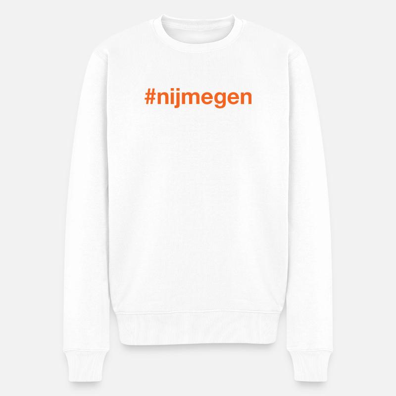 Nijmegen Netherlands - Männer Premium Bio Pullover - Weiß