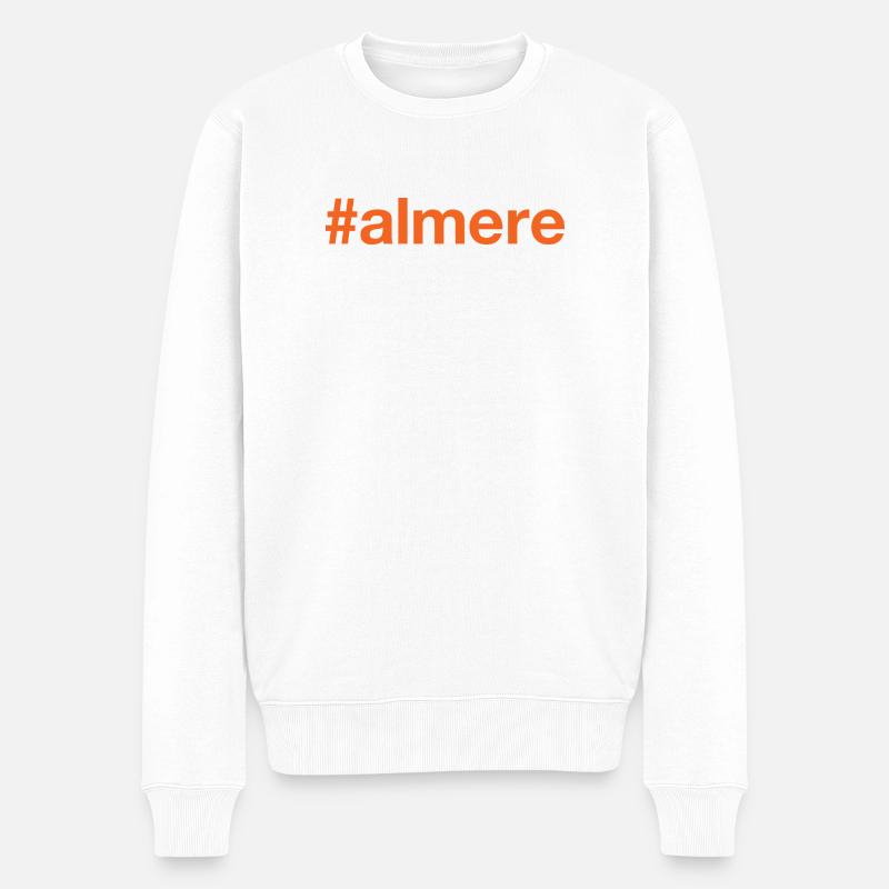 Almere Nederland, Pays-Bas - Pull Premium bio Homme - blanc