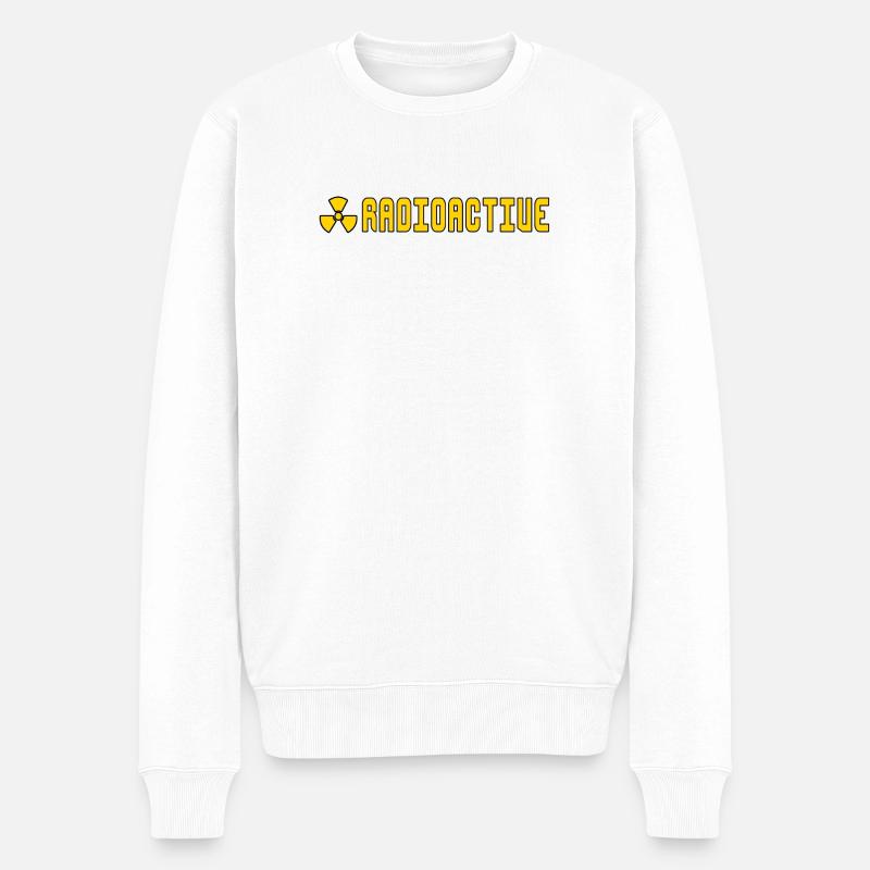radioaktiv - Männer Premium Bio Pullover - Weiß