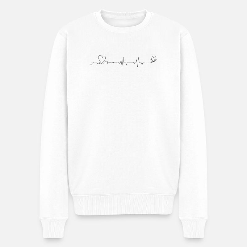 Détails de conception requis - Pull Premium bio Homme - blanc