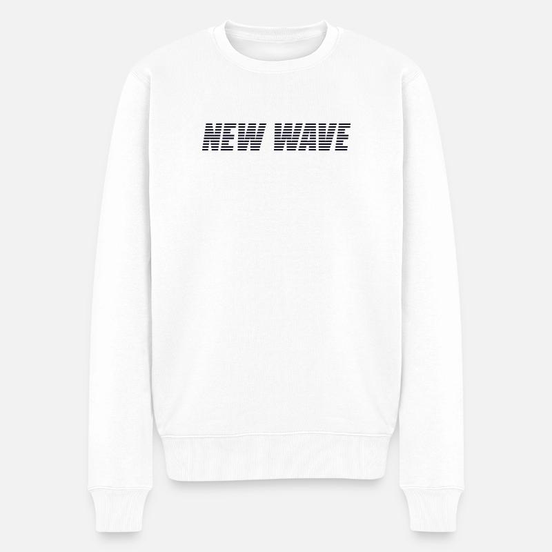 New wave - Pull Premium bio Homme - blanc