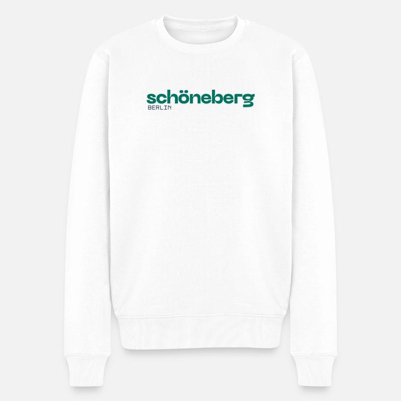 Schöneberg Berlin - Design simple - Pull Premium bio Homme - blanc