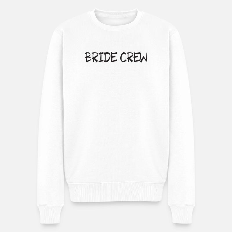 Bride Crew Party - Männer Premium Bio Pullover - Weiß