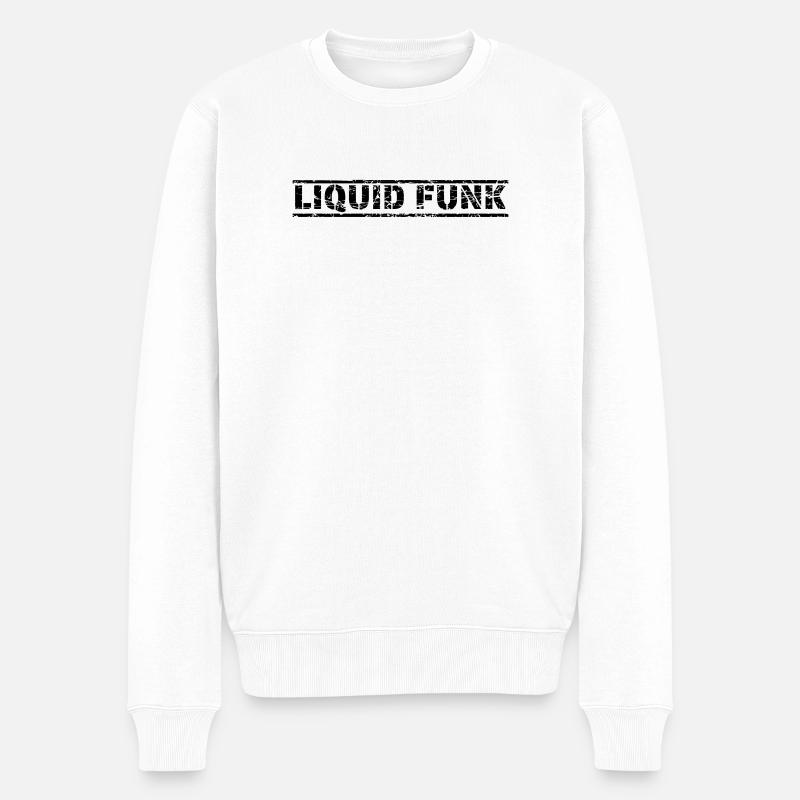 Funk liquide - Pull Premium bio Homme - blanc