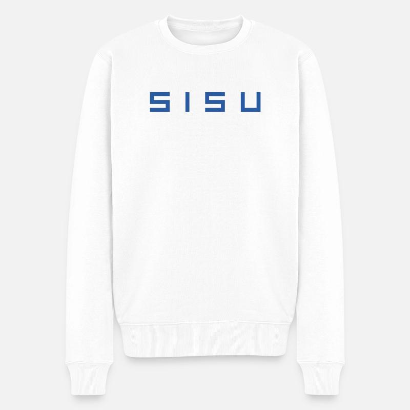 sisu - Pull Premium bio Homme - blanc