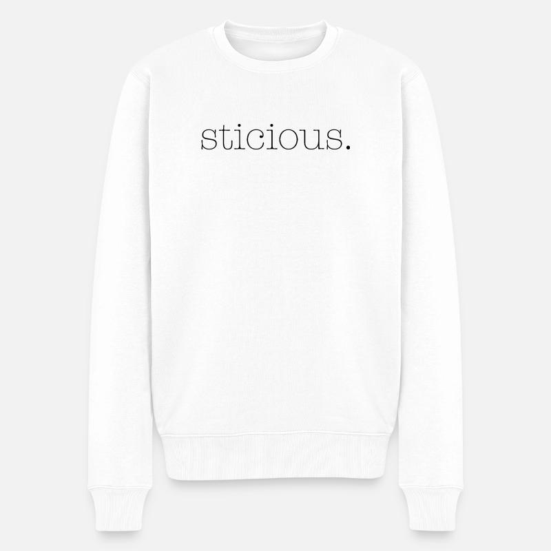 Sticious - Pull Premium bio Homme - blanc