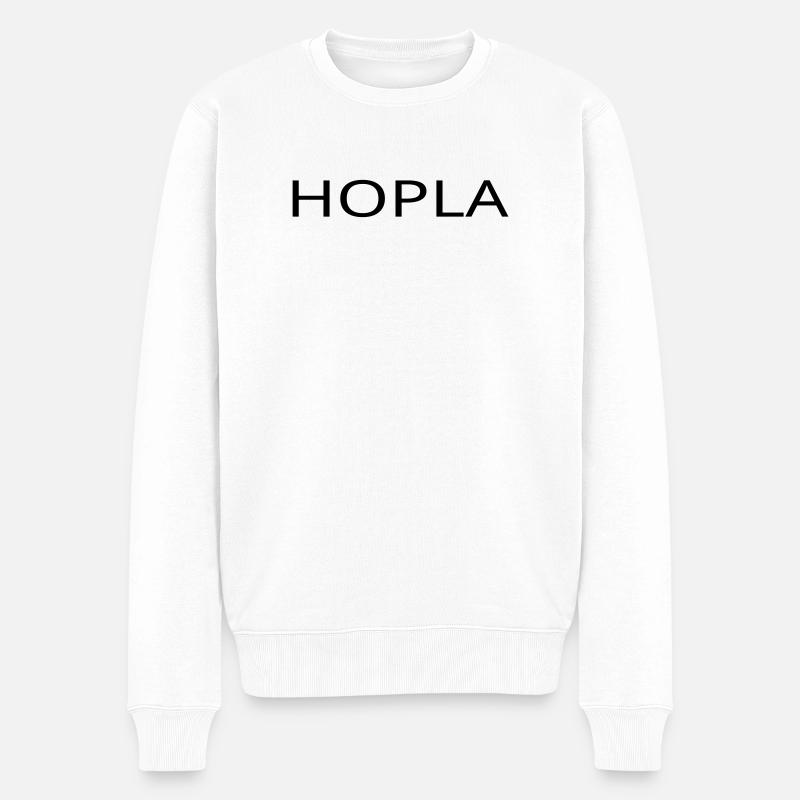 Hopla - Pull Premium bio Homme - blanc