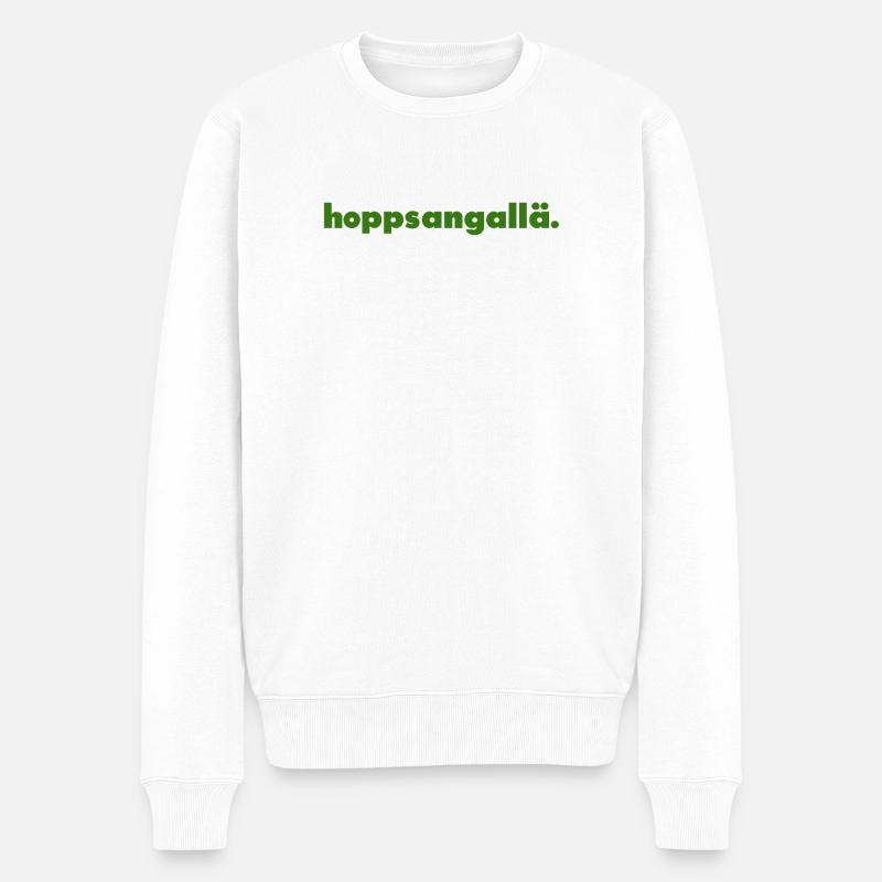 Hoppsangallä. - Pull Premium bio Homme - blanc