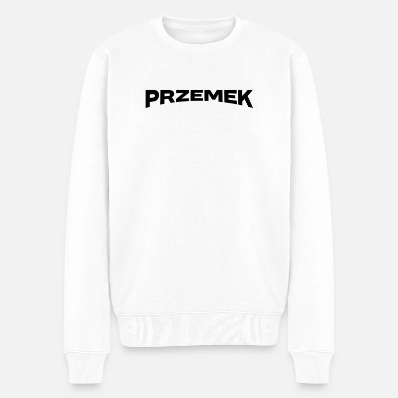 Don du nom de Przemek - Pull Premium bio Homme - blanc
