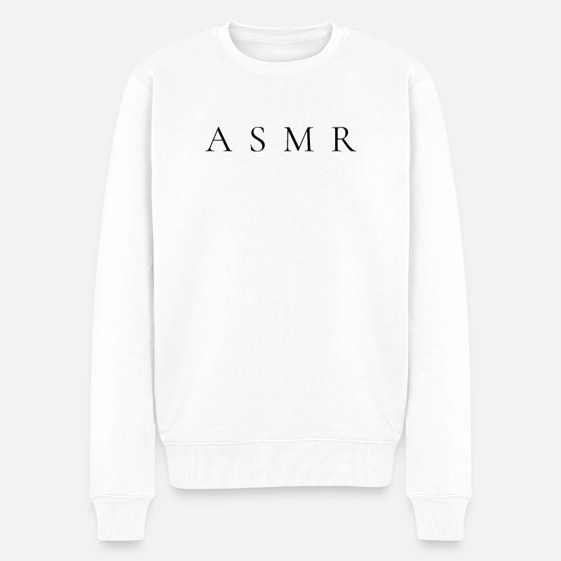 ASMR - Männer Premium Bio Pullover - Weiß