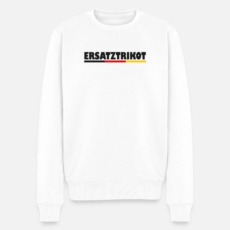 Fan Ersatztrikot - Männer Premium Bio Pullover - Weiß