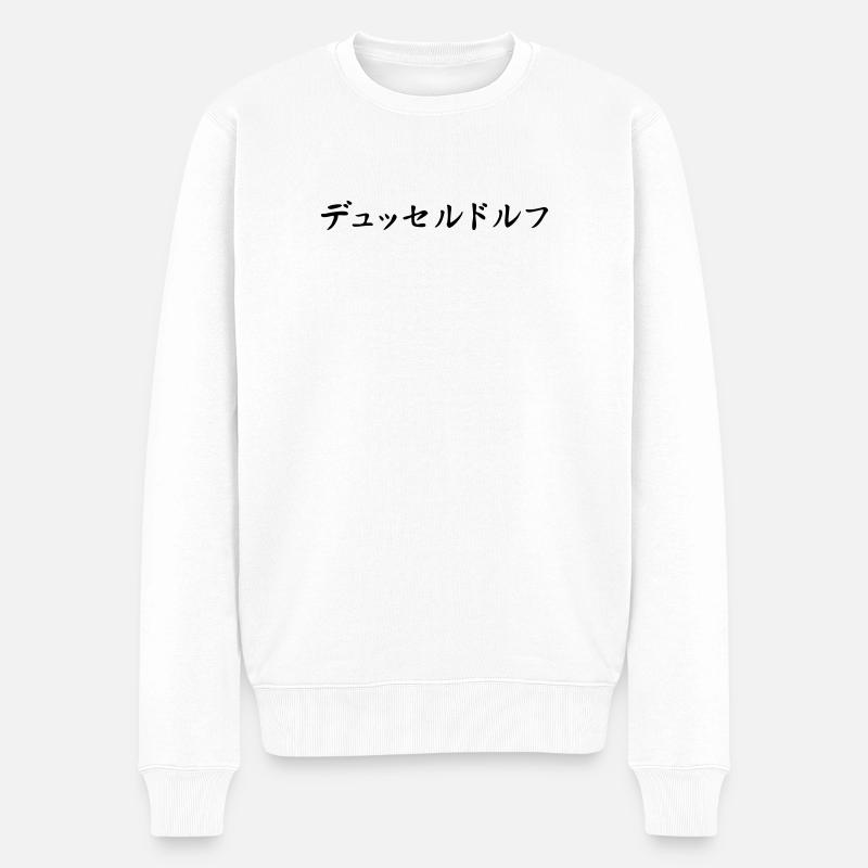 Japaner in Düsseldorf Japanisch Japanese - Männer Premium Bio Pullover - Weiß