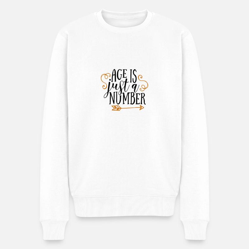 L'age est juste un nombre - Pull Premium bio Homme - blanc