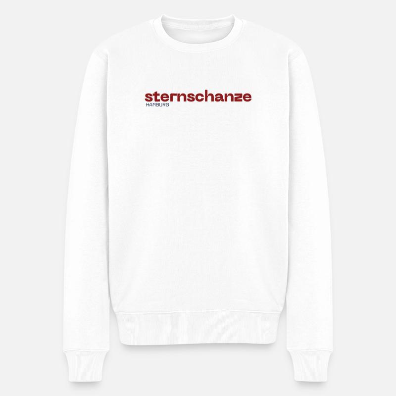 Sternschanze Hamburg Beau design simple - Pull Premium bio Homme - blanc