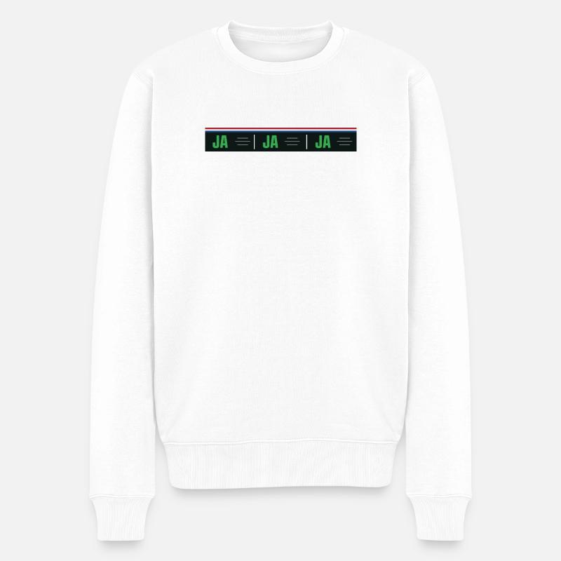 Brievenbus sticker Ja Ja  - Pull Premium bio Homme - blanc