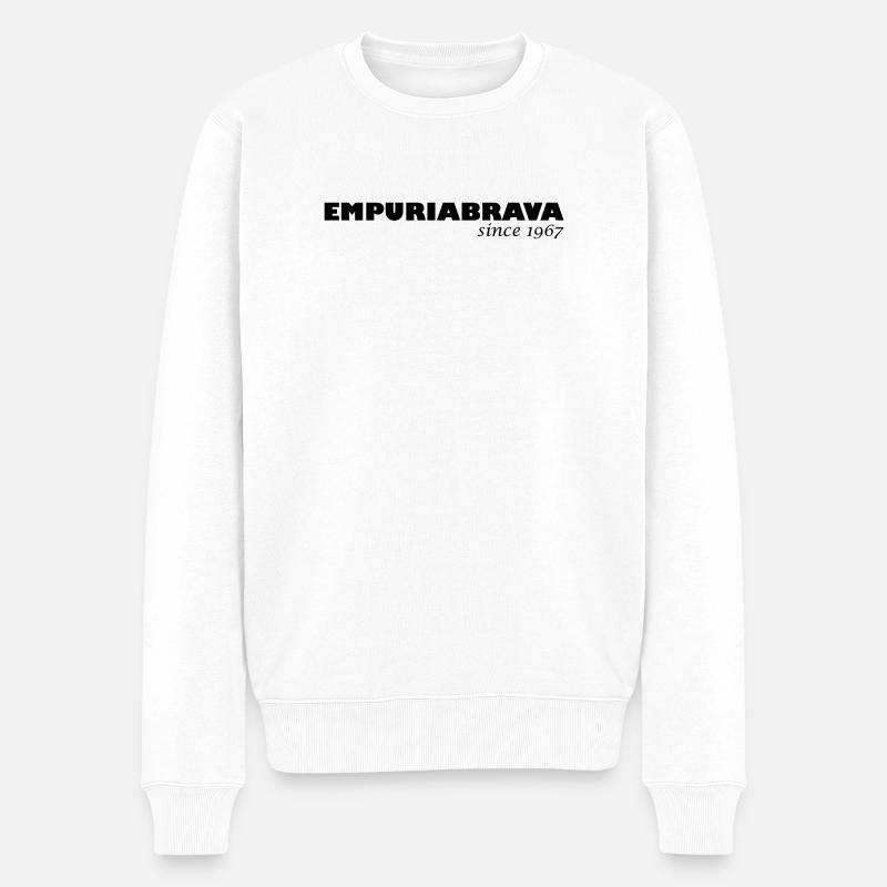 Empuriabrava since 1967 - Männer Premium Bio Pullover - Weiß