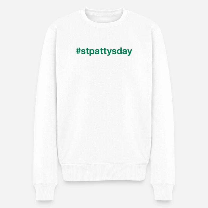ST PADDYS DAY - Männer Premium Bio Pullover - Weiß