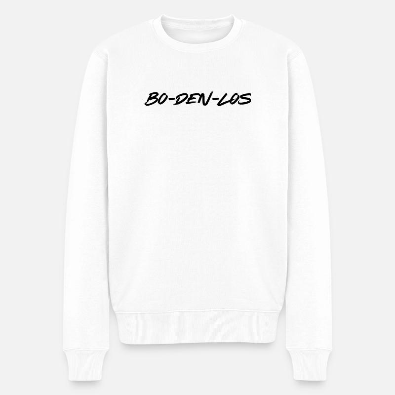 Statement BO-DEN-LOS - Männer Premium Bio Pullover - Weiß
