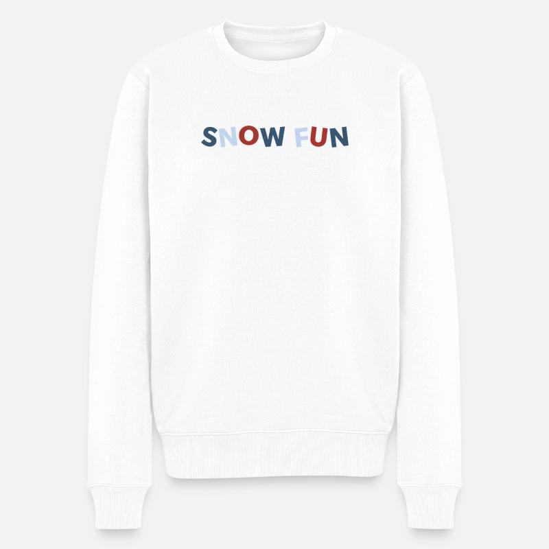 SnowFun - Pull Premium bio Homme - blanc