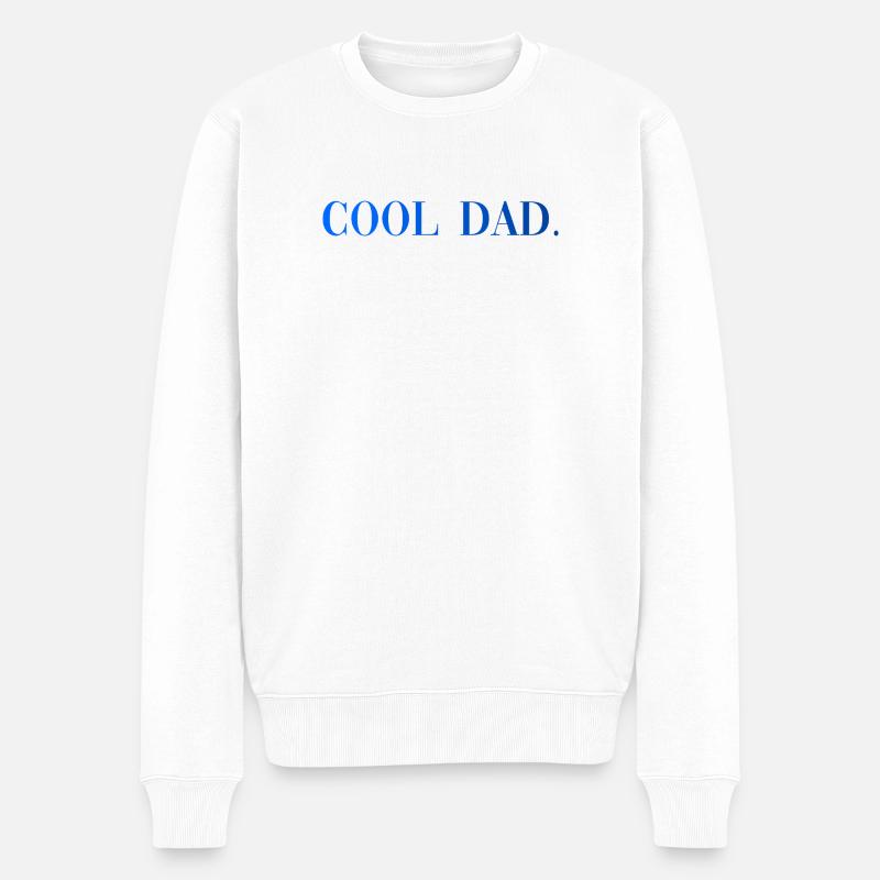 Papa cool : Cadeau de paternité - Pull Premium bio Homme - blanc