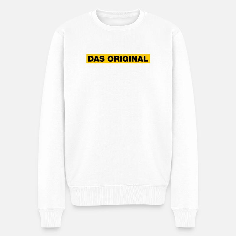 Das Original - Männer Premium Bio Pullover - Weiß