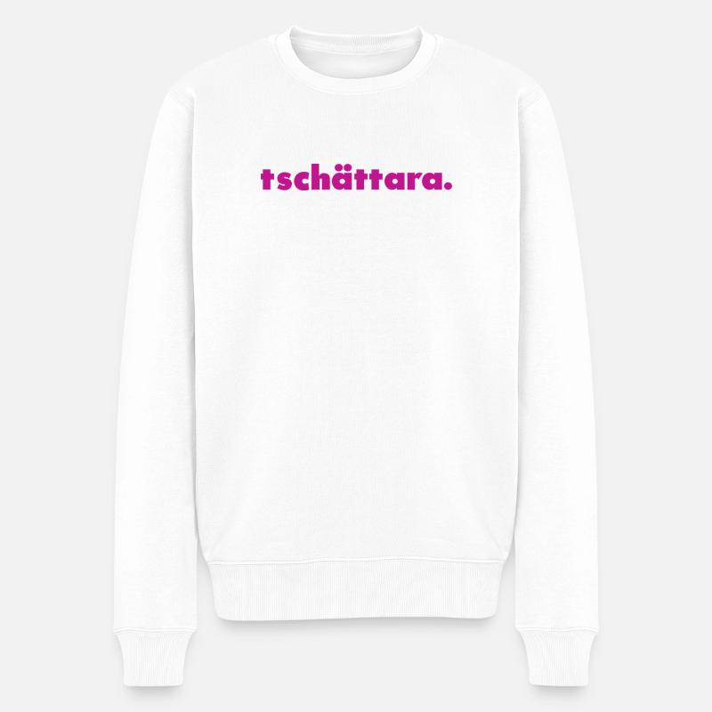 tschättara. - Männer Premium Bio Pullover - Weiß
