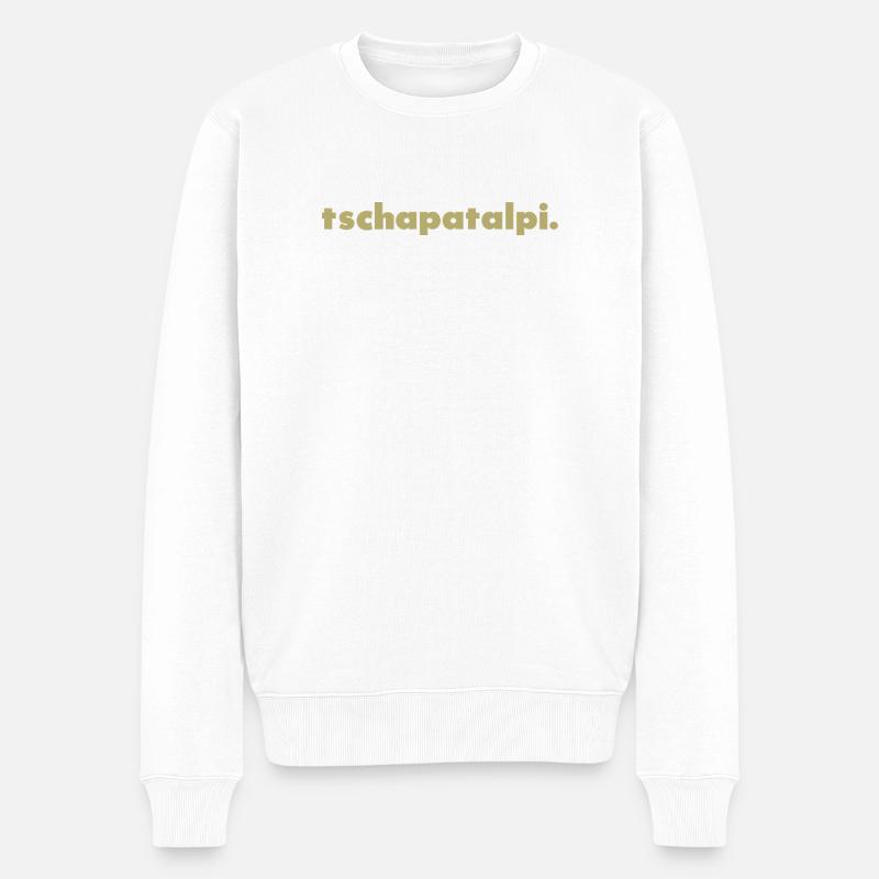 Tschapatalpi. - Pull Premium bio Homme - blanc
