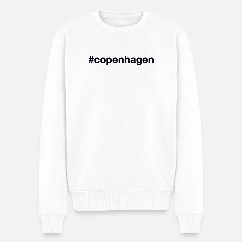 COPENHAGUE Danemark Kopenhagen Dänemark - Pull Premium bio Homme - blanc