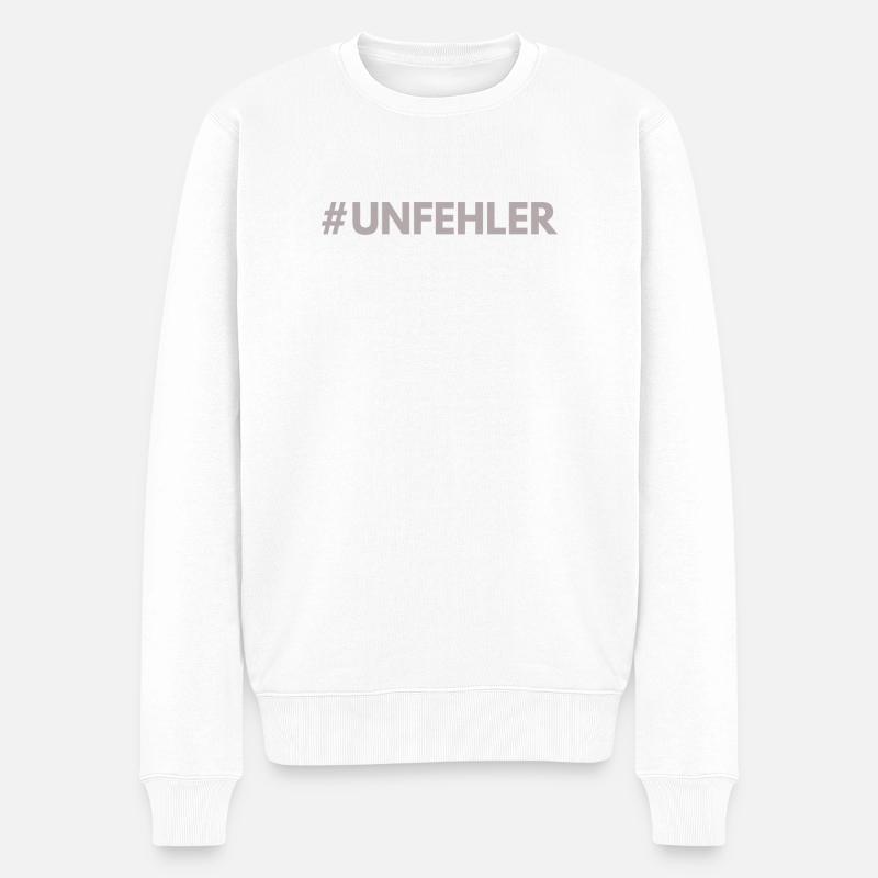 #Unfehler - Pull Premium bio Homme - blanc